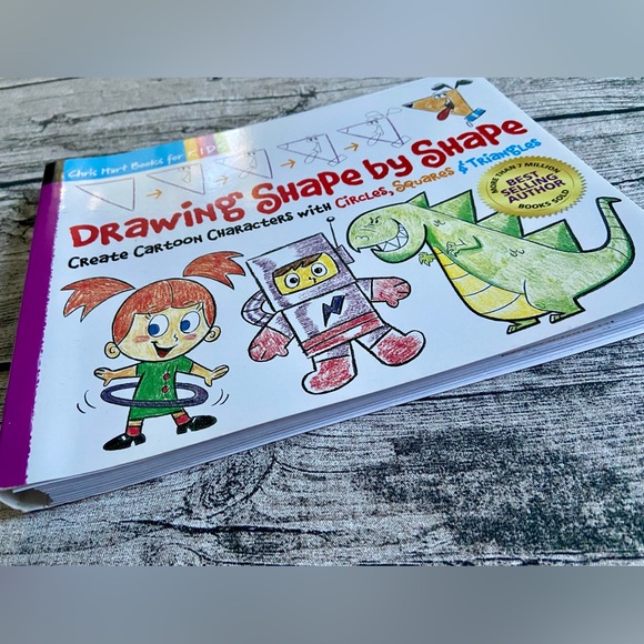 NWT. Drawing Shape by Shape Guide book for kids. Learn how to draw with shapes - Picture 11 of 14